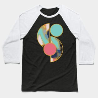 Bright vibrant modern earth tones colors unique original contemporary art 373 Abstract Baseball T-Shirt